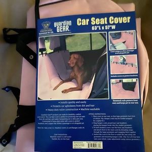 Guardian gear pink car seat cover with headrest covers